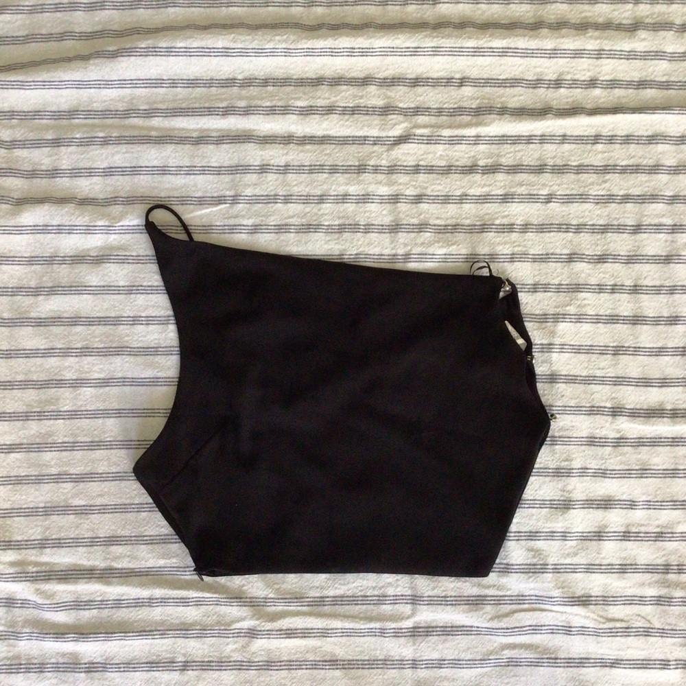 Zara cropped one shoulder asymmetrical tank new with tags SIZE Medium